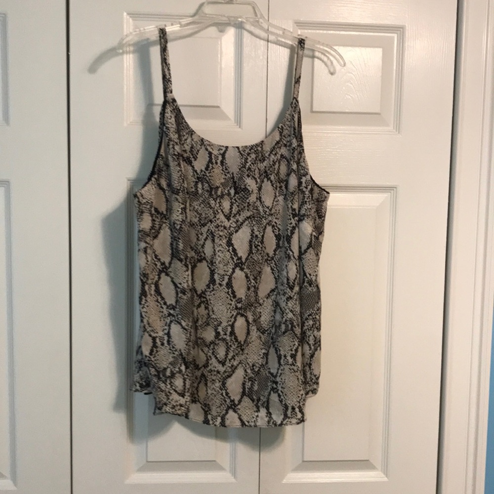 Bar III snakeskin tank